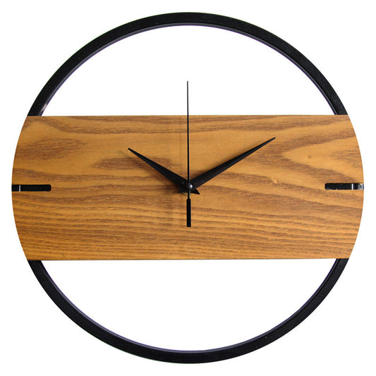 Nordic Wooden Wall Clock – Silent & Stylish Timepiece