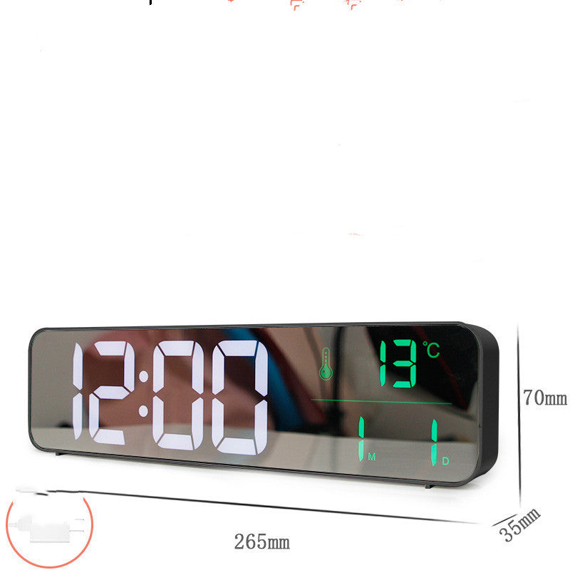 Music LED Digital Alarm Clock – Multifunctional Mirror & Time Display