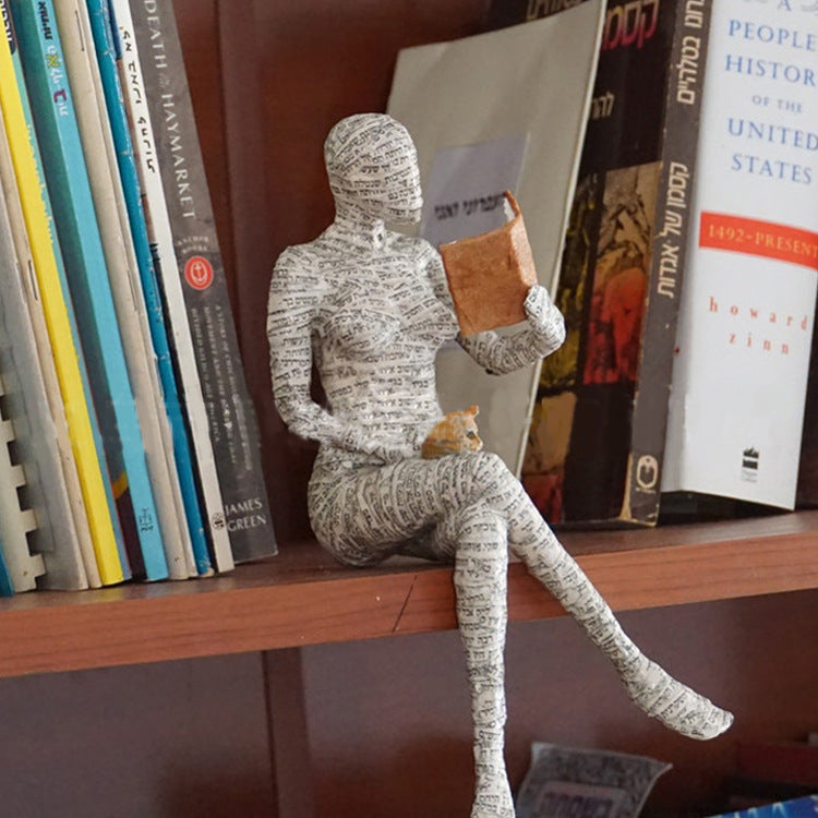 Literary Muse – Reading Woman Thinker Statue