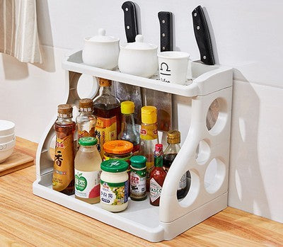 Culinary Chic: Multilayer Storage Shelves