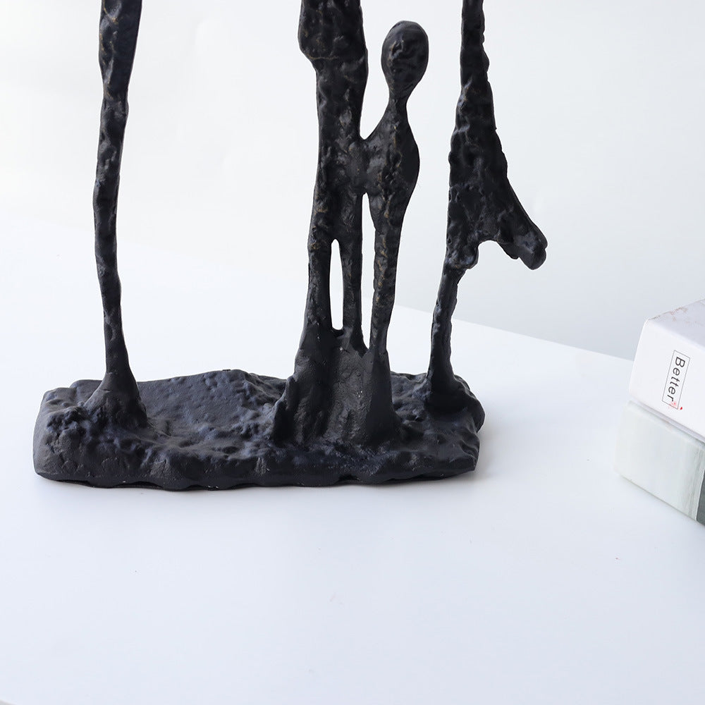 Grace in Iron – Black Bronze Cast Sculpture