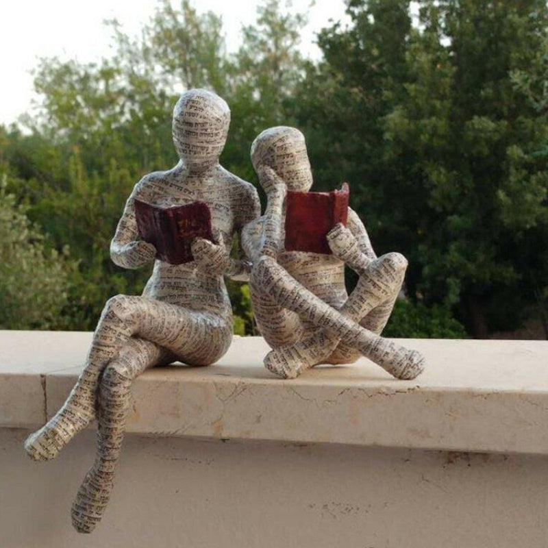 Literary Muse – Reading Woman Thinker Statue