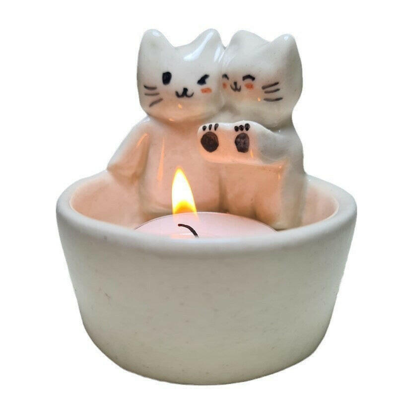 Whimsical Kitten Candlesticks – Playful & Charming Candle Holders