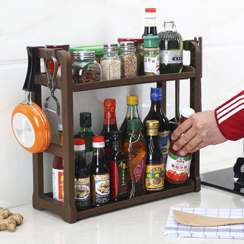 Culinary Chic: Multilayer Storage Shelves