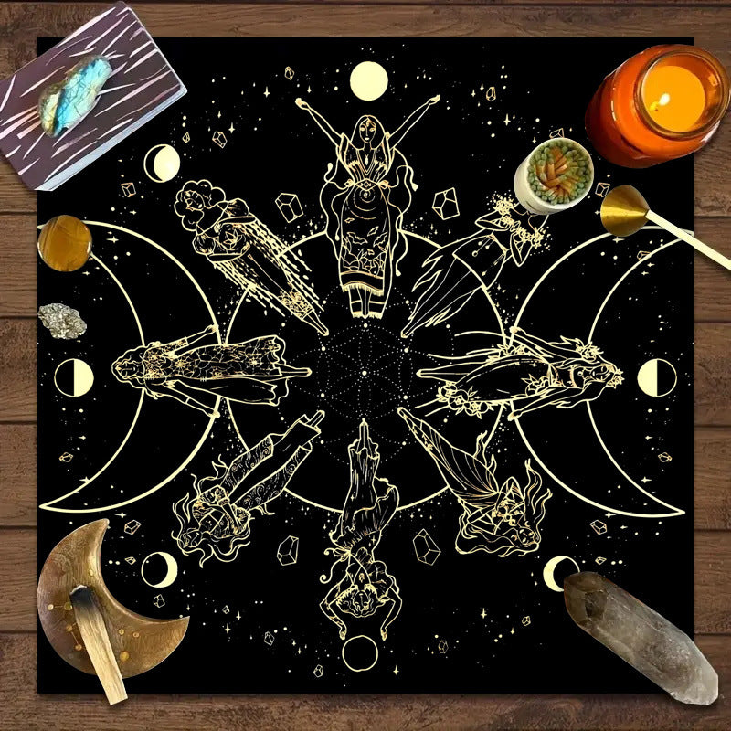 Lunar Whispers Tarot Cloth